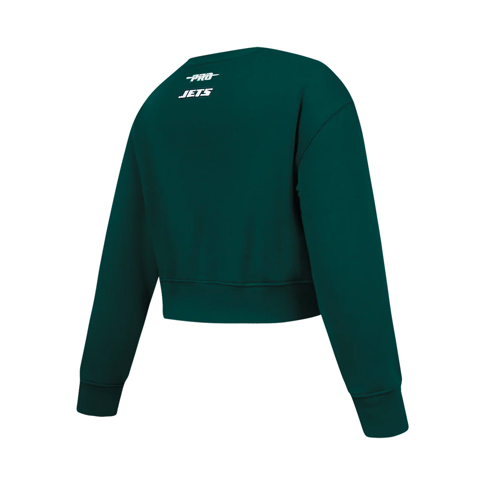 NFL NEW YORK JETS CLASSIC BIG GIRL'S FLC CREWNECK (FOREST GREEN) - Image 4
