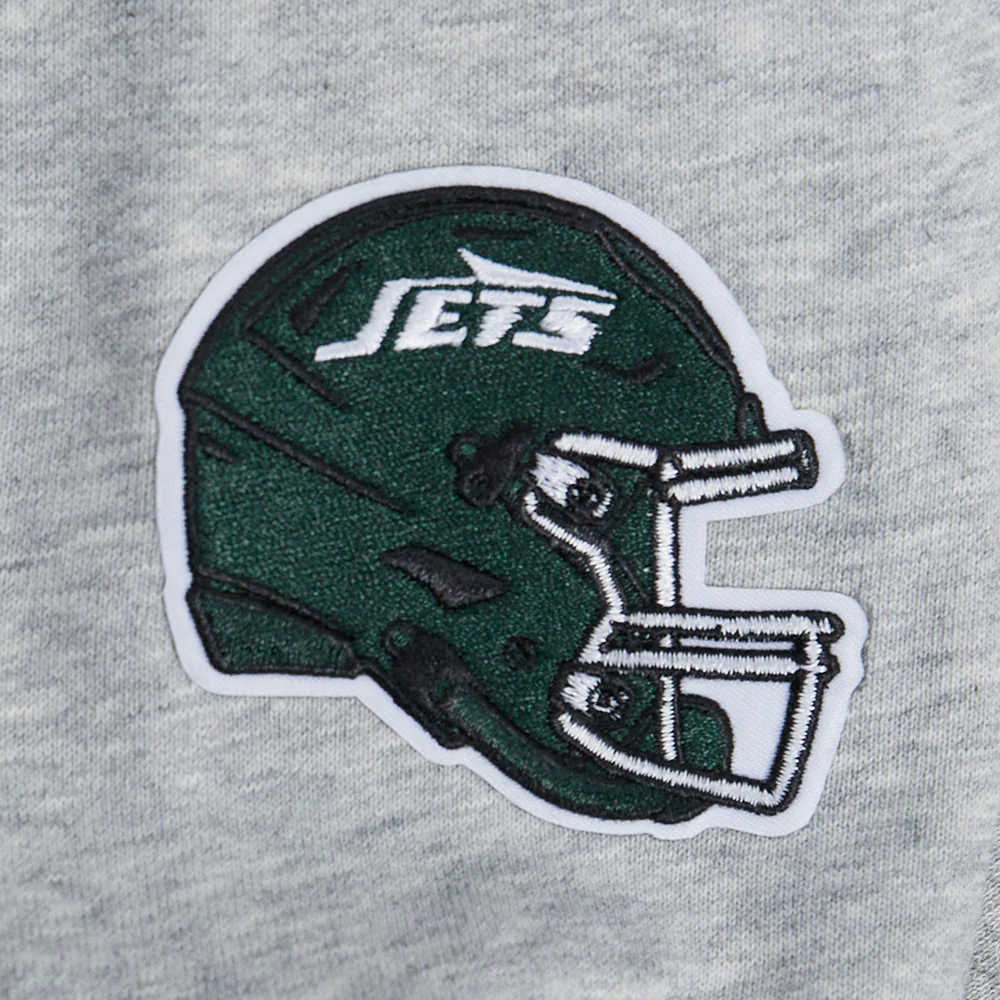 NFL NEW YORK JETS CLASSIC WOMEN'S FLEECE PULLOVER HOODIE (HEATHER GREY) - Image 6