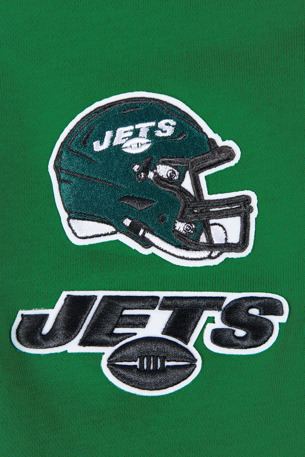NFL NEW YORK JETS CLASSIC WOMEN'S CROPPED FLEECE PULLOVER HOODIE (KELLY GREEN) - Image 6