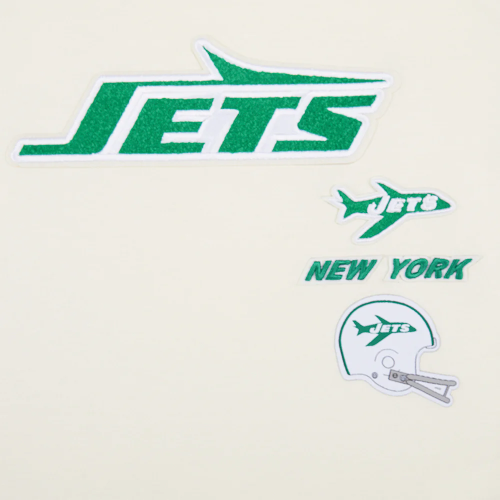 NFL NEW YORK JETS RETRO CLASSIC LITTLE GIRL'S SS BOXY TEE (EGGSHELL) - Image 5
