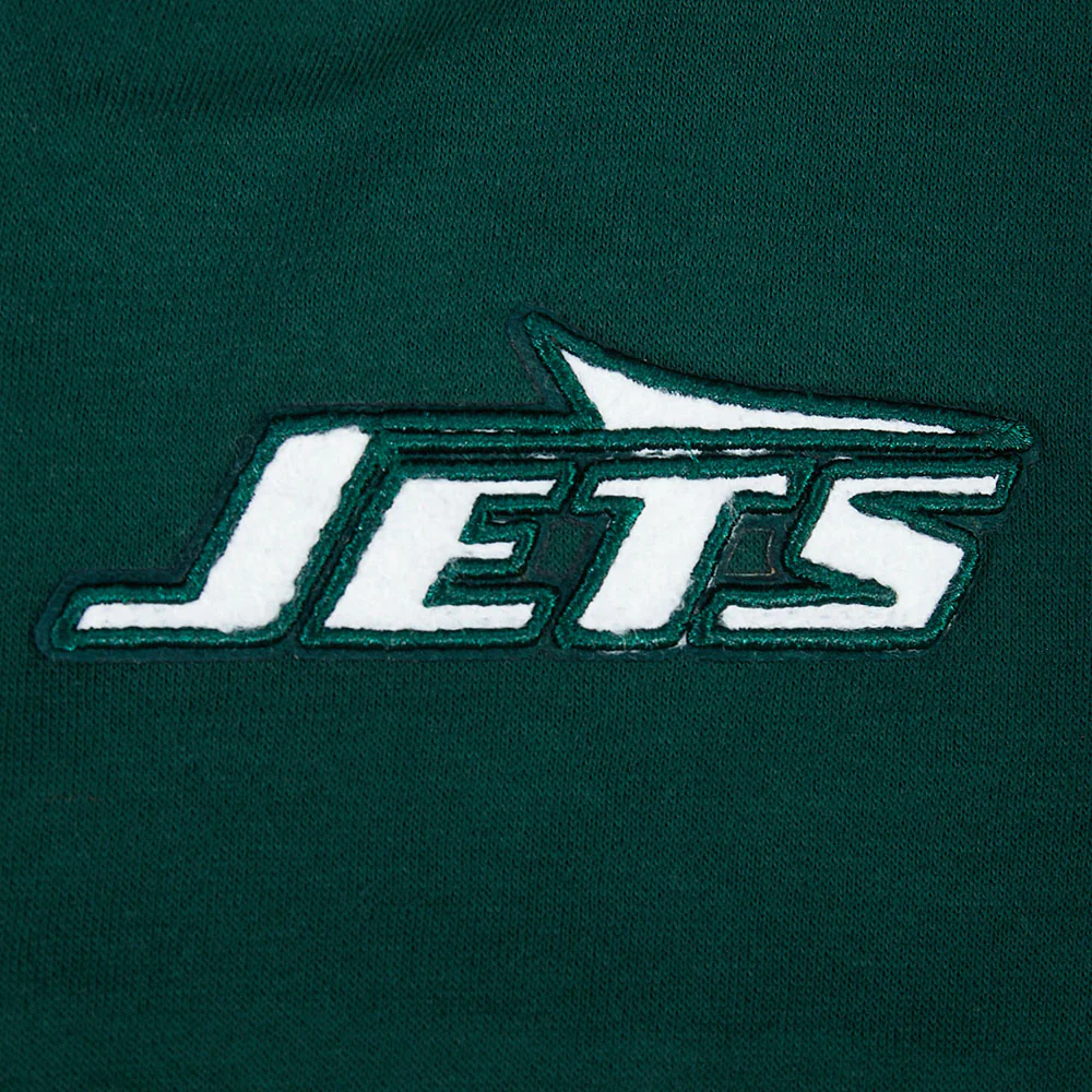 NFL NEW YORK JETS CLASSIC LITTLE GIRLS  FLEECE FULL ZIP HOODIE (FOREST GREEN) - Image 5