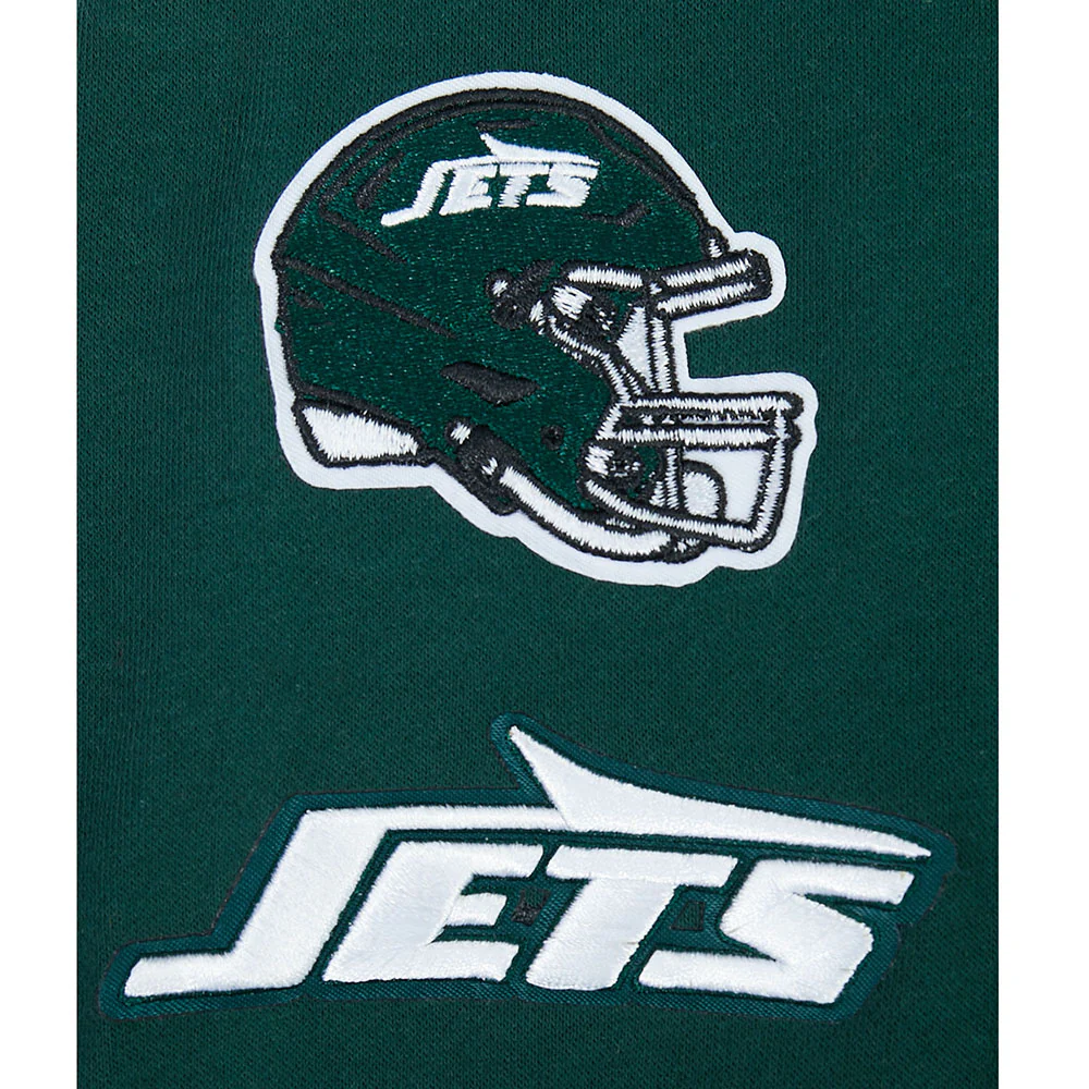 NFL NEW YORK JETS CLASSIC LITTLE GIRLS  FLEECE FULL ZIP HOODIE (FOREST GREEN) - Image 7