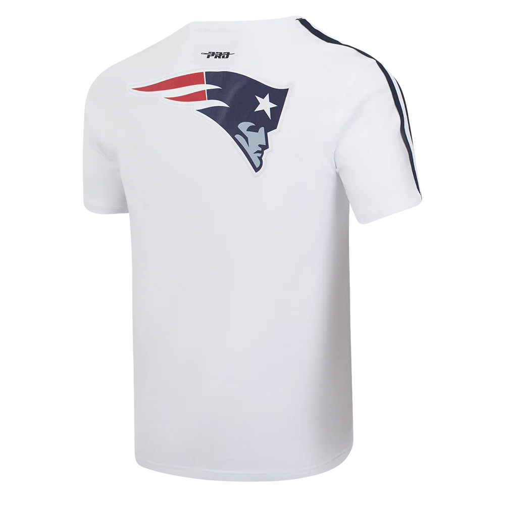 NFL NEW ENGLAND PATRIOTS CLASSIC MESH SJ STRIPED TEE (WHITE/MIDNIGHT NAVY) - Image 4