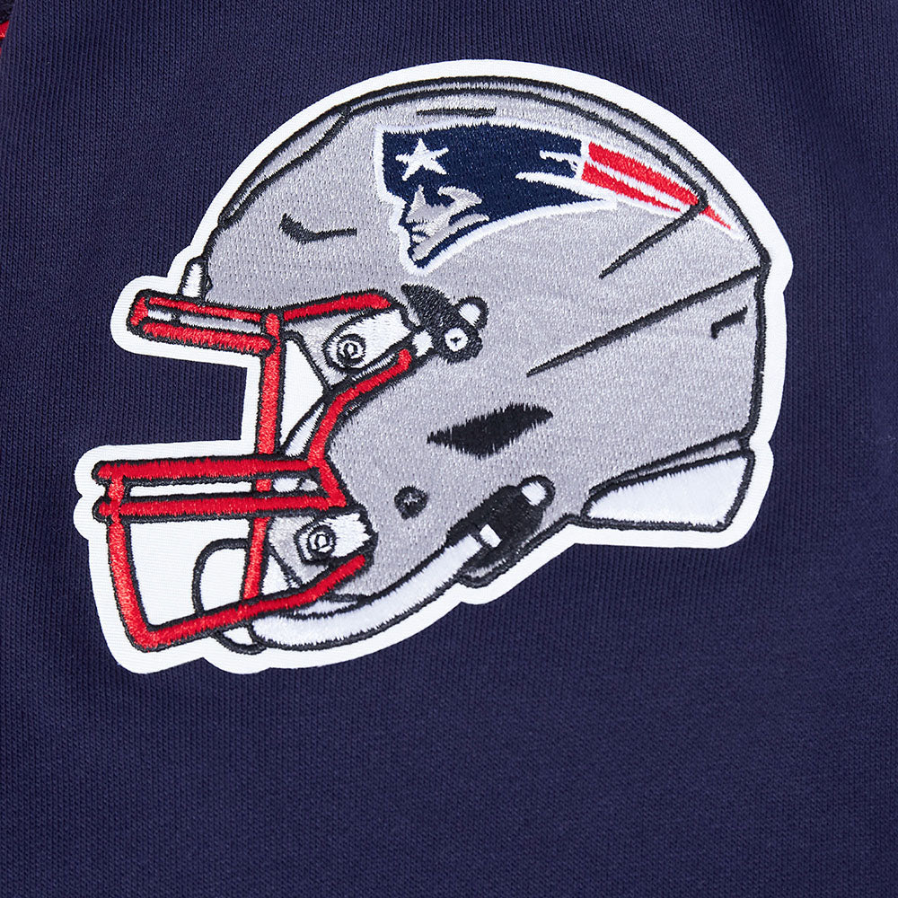 NFL NEW ENGLAND PATRIOTS SCRIPT TAIL MEN'S RIB FLC PO HOODIE (MIDNIGHT NAVY/RED/MIDNIGHT NAVY) - Image 7