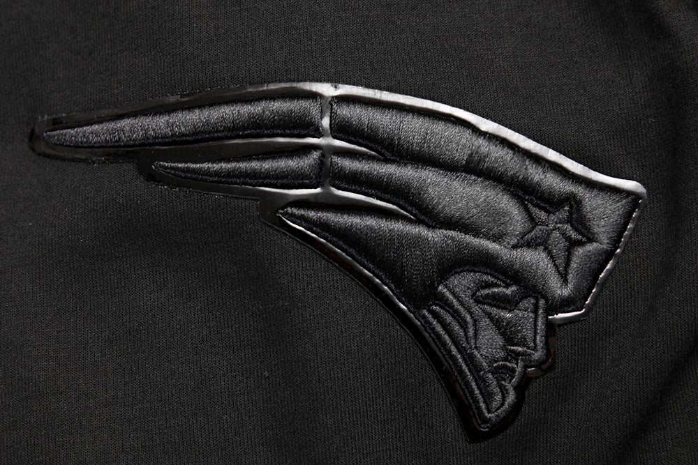 NFL NEW ENGLAND PATRIOTS TRIPLE BLACK MEN'S DK FZ HOODIE (TRIPLE BLACK) - Image 7