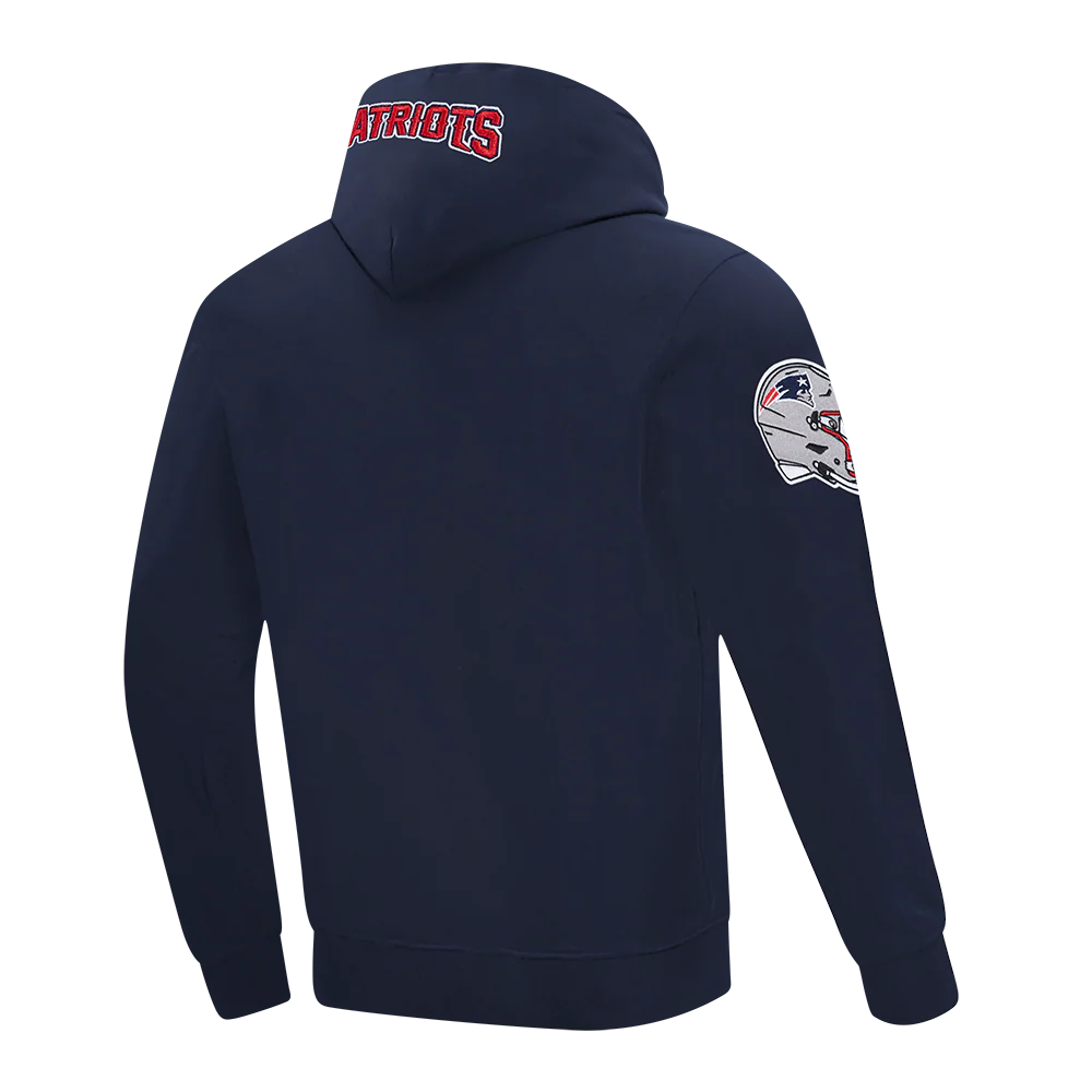 NFL NEW ENGLAND PATRIOTS OLD ENGLISH MEN'S PO HOODIE (MIDNIGHT NAVY) - Image 4