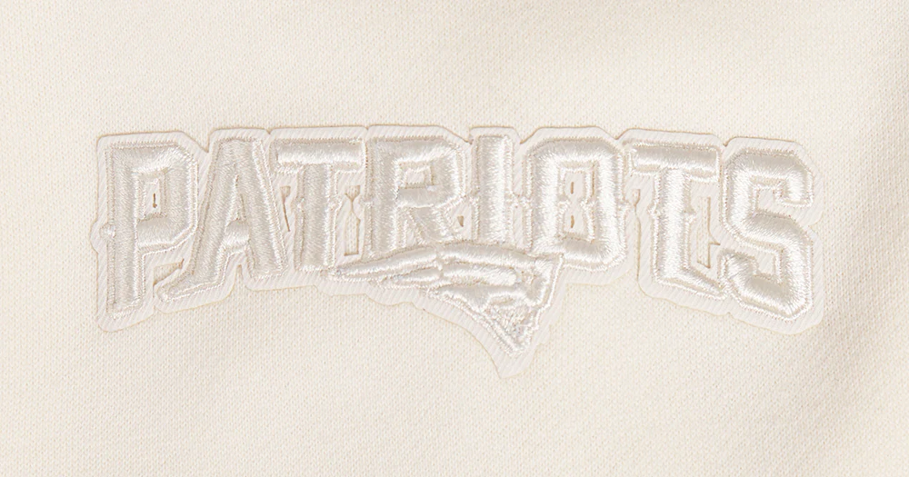 NFL NEW ENGLAND PATRIOTS NEUTRAL MEN'S DROP SHOULDER FLEECE CREWNECK (EGGSHELL) - Image 6