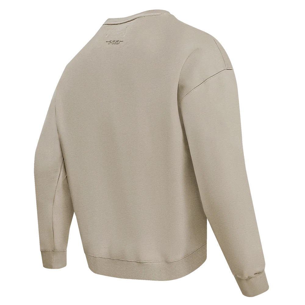 NFL NEW ENGLAND PATRIOTS NEUTRAL MEN'S DROP SHOULDER FLC CREWNECK (TAUPE) - Image 4