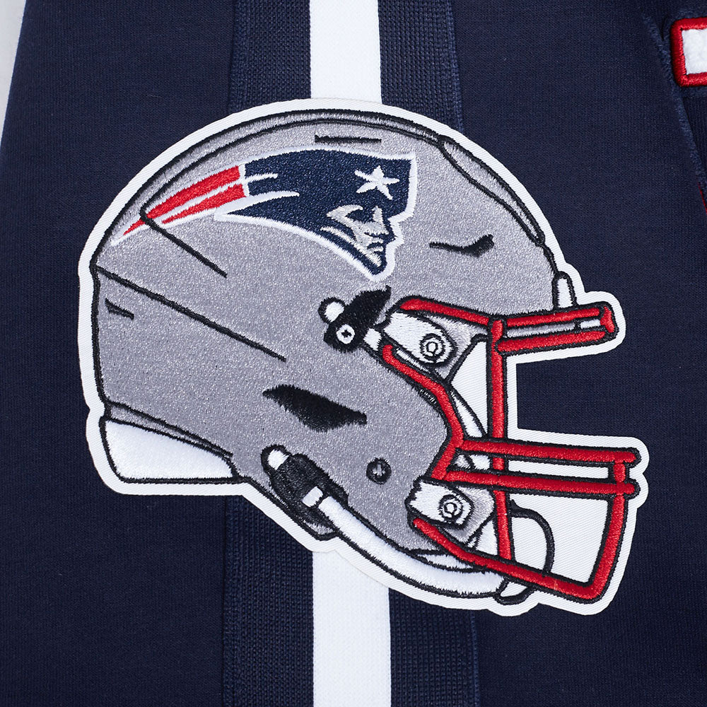 NFL NEW ENGLAND PATRIOTS PRO GAME DAY MEN'S DBL KNIT JACKET (MIDNIGHT NAVY/WHITE) - Image 17