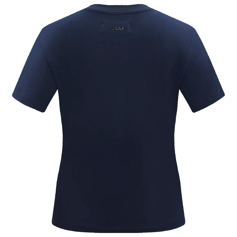 NFL NEW ENGLAND PATRIOTS CLASSIC SHORT SLEEVE WOMEN'S SINGLE JERSEY SLIM FIT TEE (MIDNIGHT NAVY) - Image 3