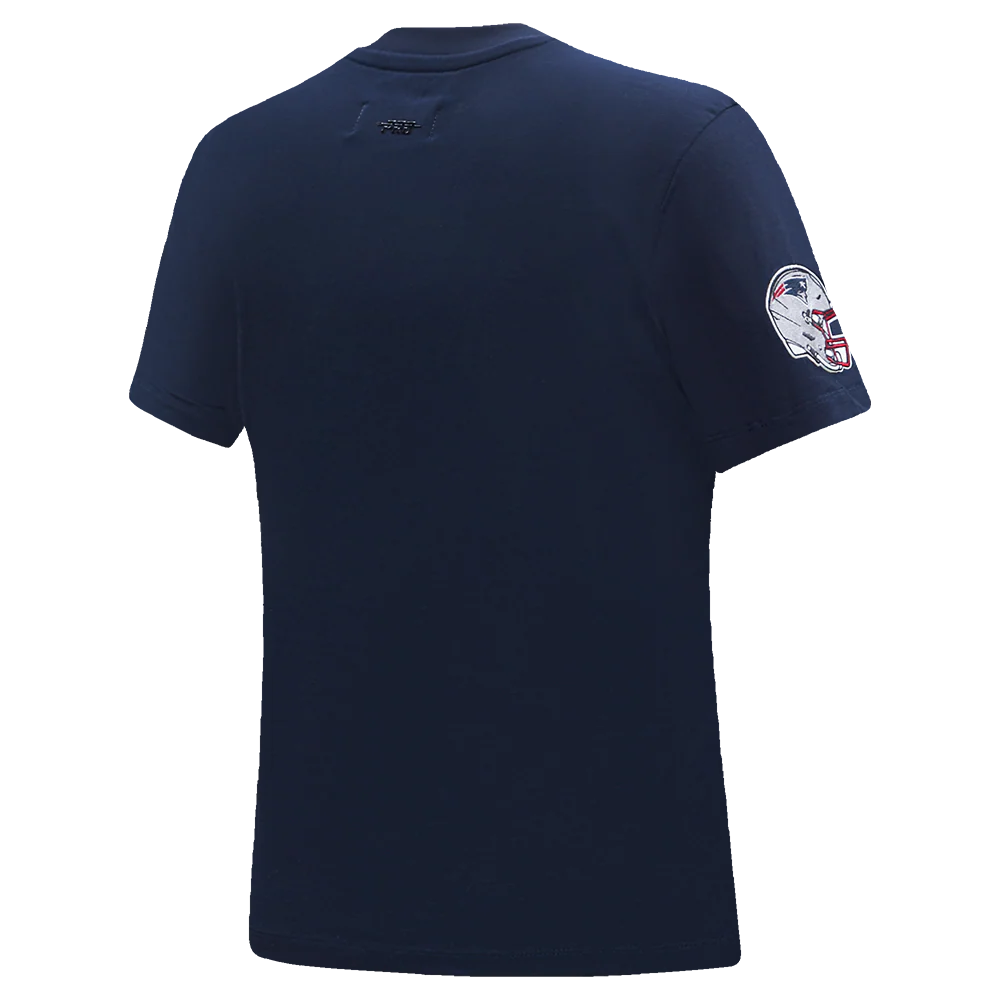 NFL NEW ENGLAND PATRIOTS CLASSIC SHORT SLEEVE WOMEN'S SINGLE JERSEY SLIM FIT TEE (MIDNIGHT NAVY) - Image 4