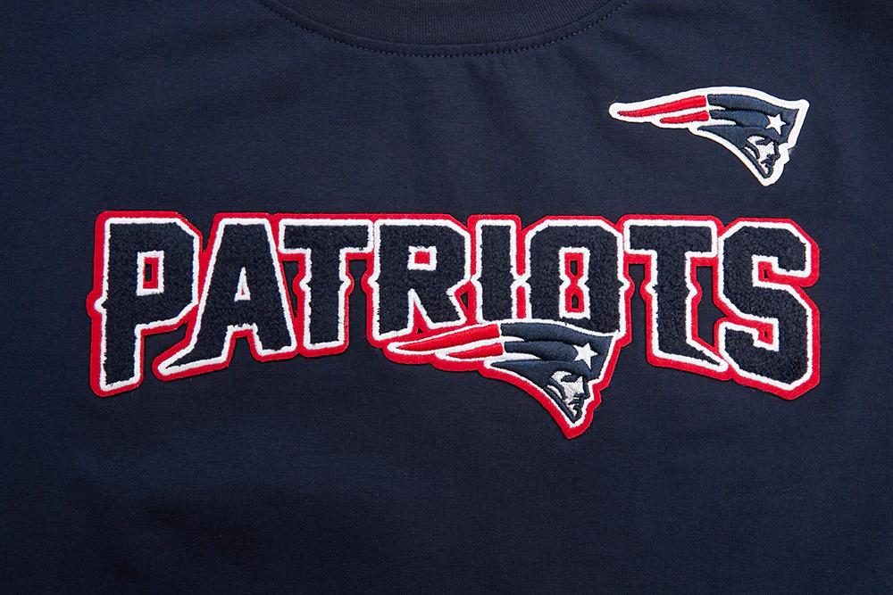 NFL NEW ENGLAND PATRIOTS CLASSIC SHORT SLEEVE WOMEN'S SINGLE JERSEY SLIM FIT TEE (MIDNIGHT NAVY) - Image 5