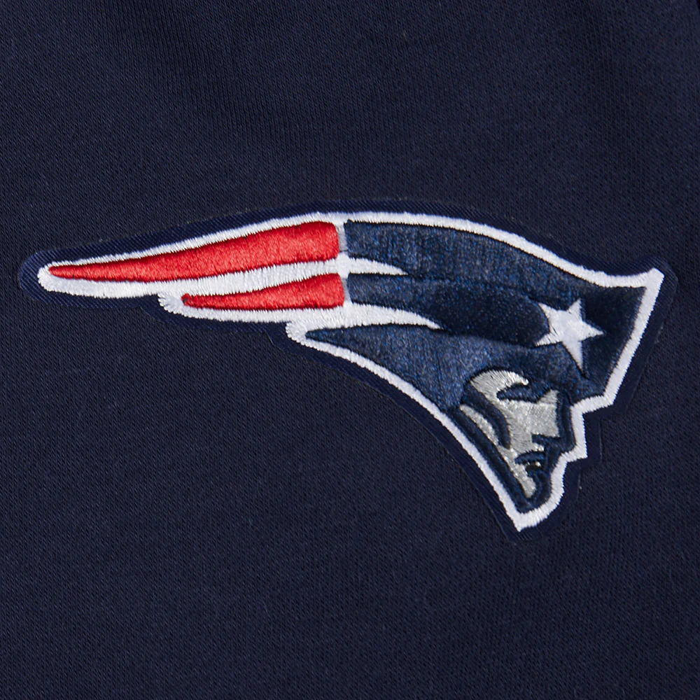 NFL NEW ENGLAND PATRIOTS CLASSIC BIG BOYS FLEECE PULLOVER HOODIE (MIDNIGHT NAVY) - Image 4