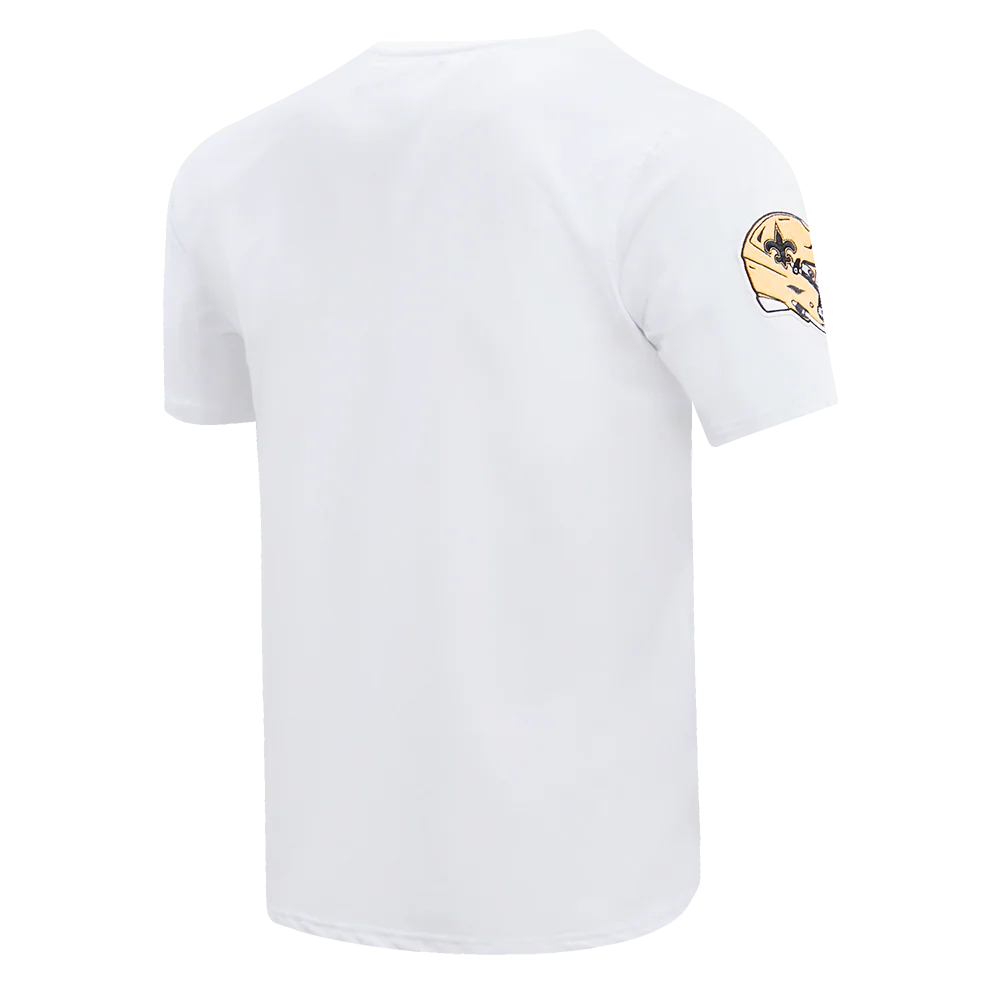 NFL NEW ORLEANS SAINTS CLASSIC CHENILLE SINGLE JERSEY TEE (WHITE) - Image 3