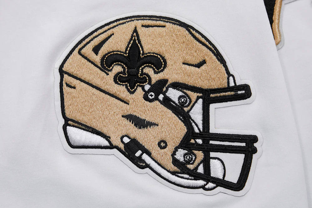 NFL NEW ORLEANS SAINTS CLASSIC CHENILLE SINGLE JERSEY TEE (WHITE) - Image 6