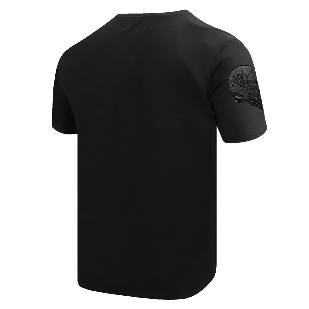 NFL NEW ORLEANS SAINTS TRIPLE BLACK MEN'S TEE (TRIPLE BLACK) - Image 3