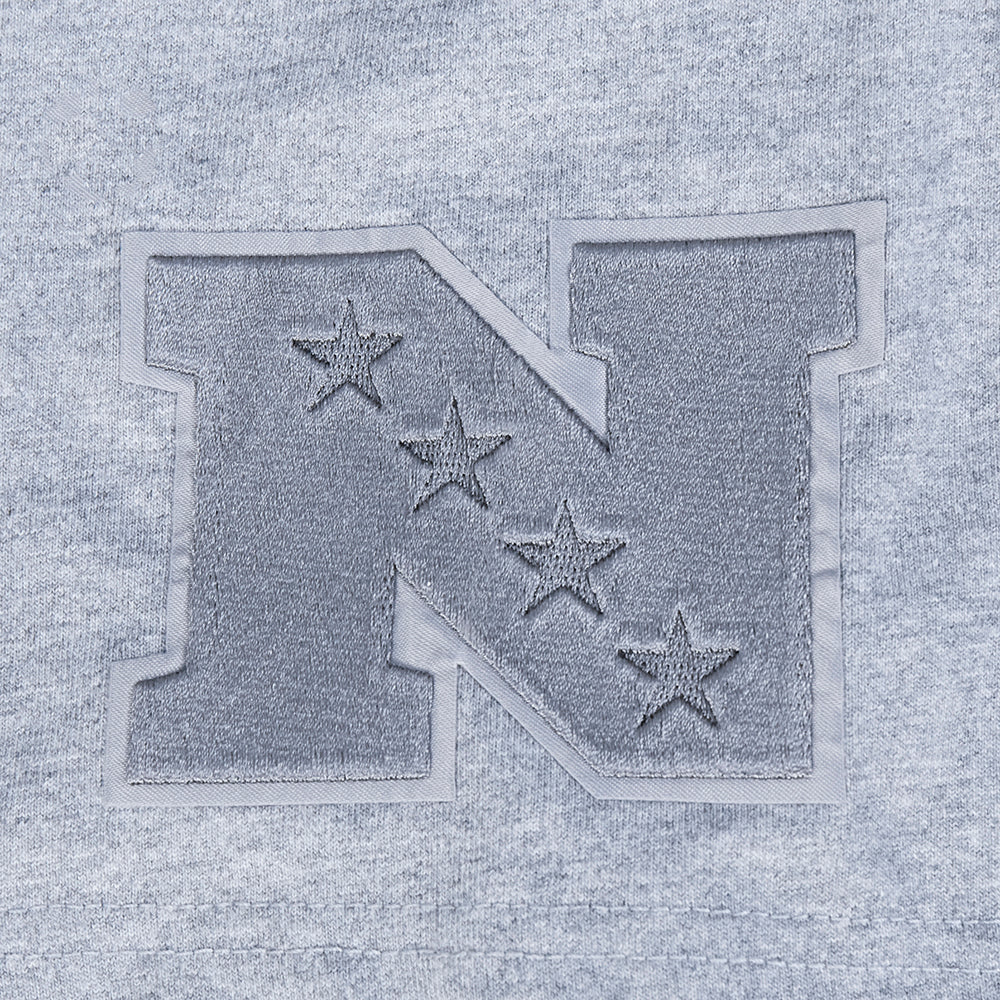 NFL NEW ORLEANS SAINTS NEUTRAL MEN'S COTTON JERSEY DROP SHOULDER TEE (DARK HEATHER GRAY) - Image 6