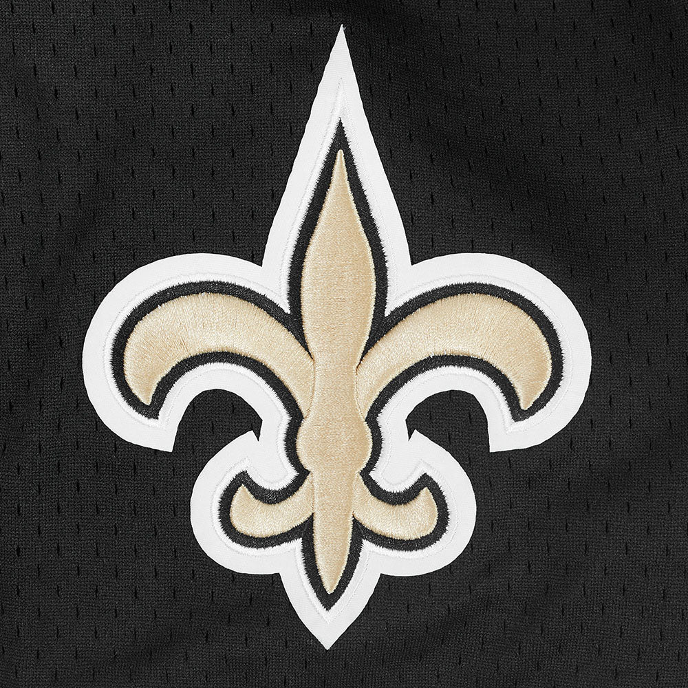 NFL NEW ORLEANS SAINTS CLASSIC MEN'S MESH SHORT (BLACK) - Image 9