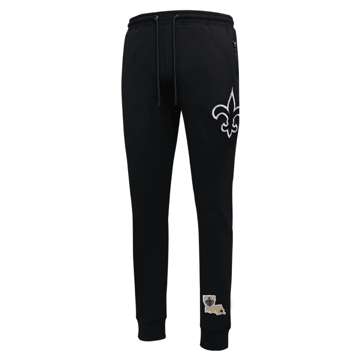 NFL NEW ORLEANS SAINTS CLASSIC CHENILLE MEN'S JOGGER (BLACK)