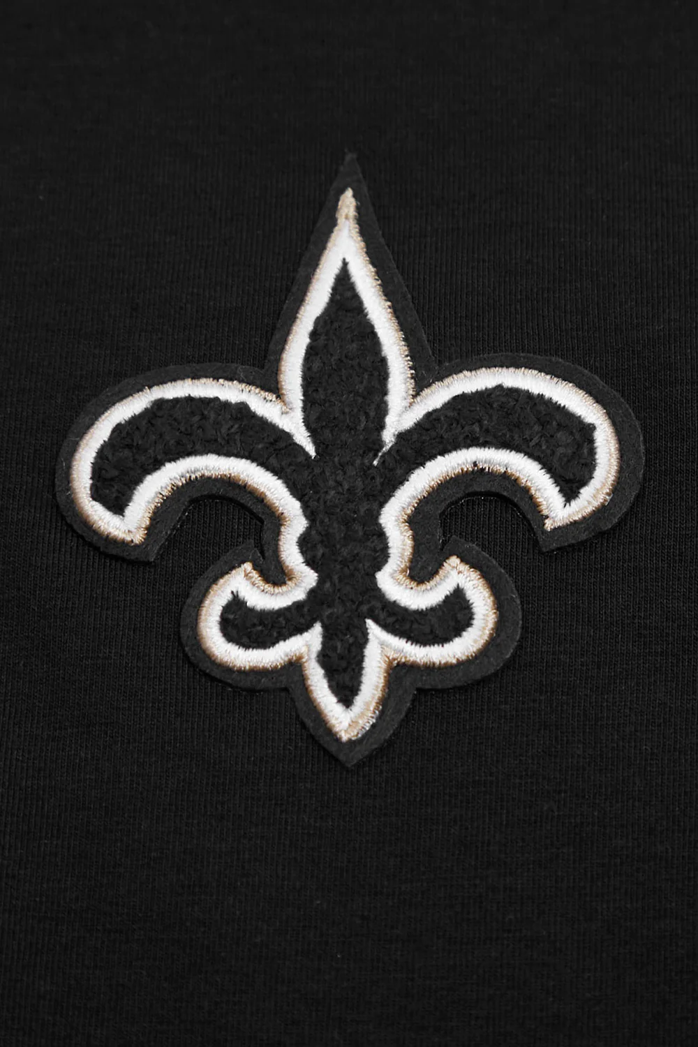 NFL NEW ORLEANS SAINTS CLASSIC WOMEN'S SINGLE JERSEY BOXY TEE (BLACK) - Image 5