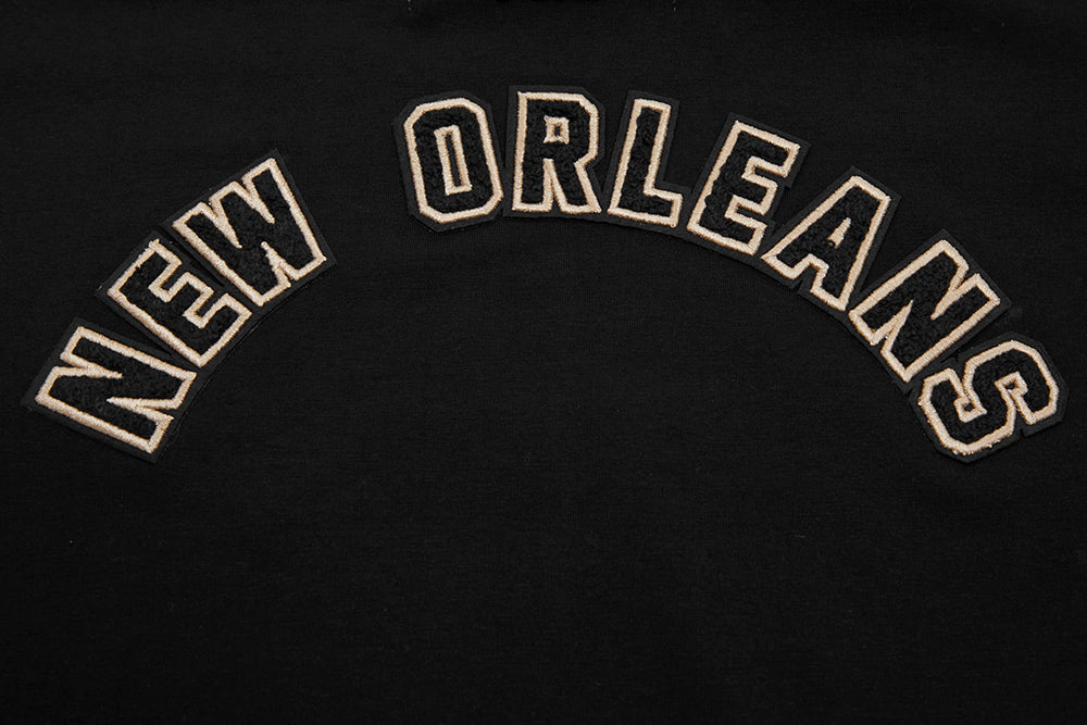 NFL NEW ORLEANS SAINTS CLASSIC WOMEN'S SINGLE JERSEY BOXY TEE (BLACK) - Image 7