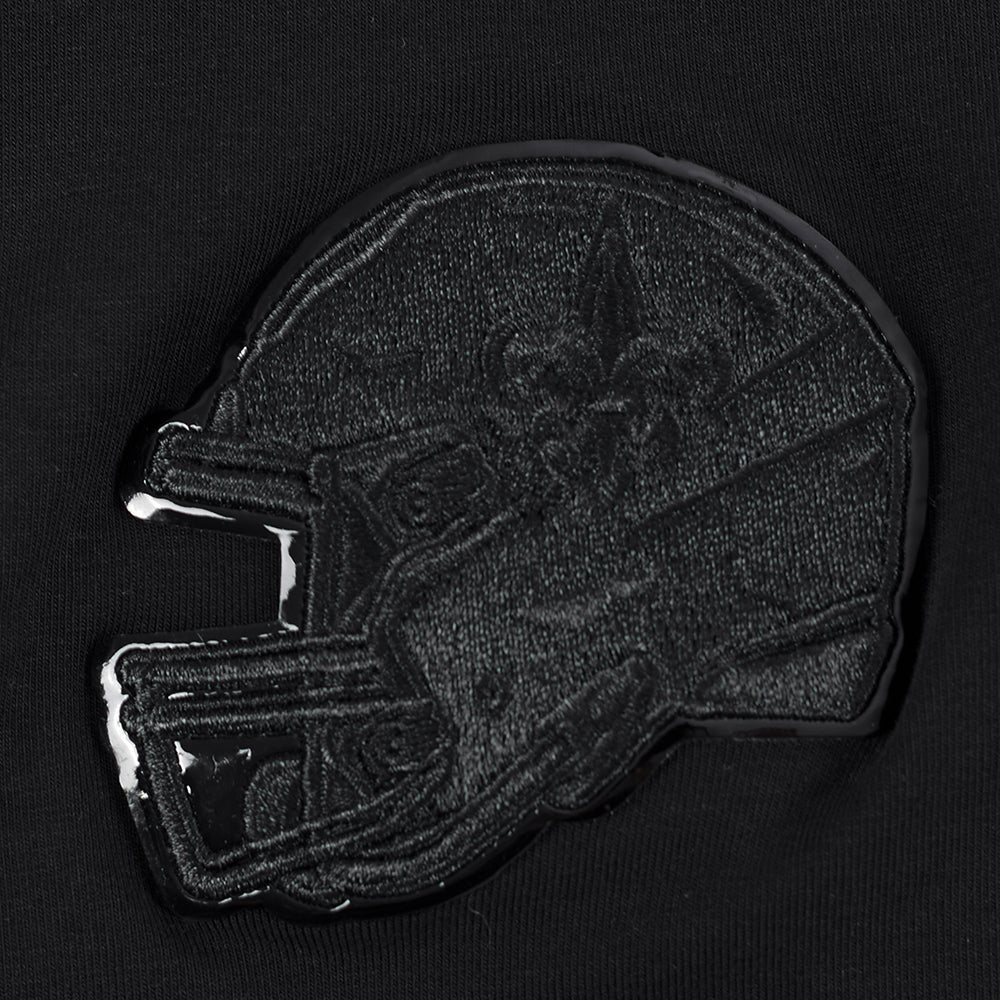 NFL NEW ORLEANS SAINTS TRIPLE BLACK WOMEN'S SINGLE JERSEY BOXY TEE (TRIPLE BLACK) - Image 6