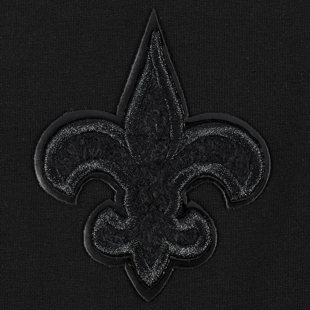 NFL NEW ORLEANS SAINTS TRIPLE BLACK WOMEN'S SINGLE JERSEY BOXY TEE (TRIPLE BLACK) - Image 7