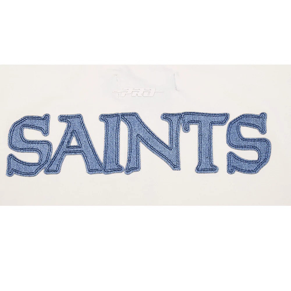 NFL NEW ORLEANS SAINTS VARSITY BLUES WOMEN'S  SJ BOXY TEE (LINEN) - Image 14