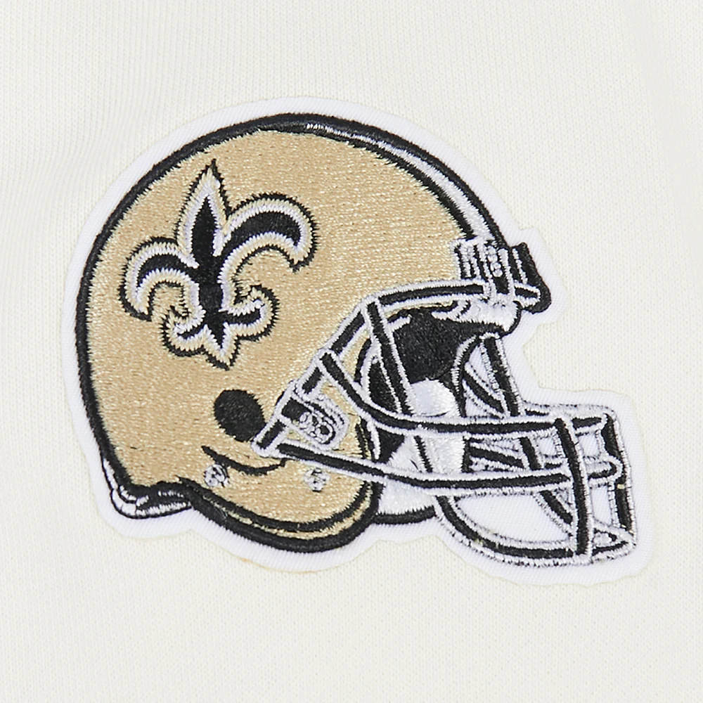 NFL NEW ORLEANS SAINTS RETRO CLASSIC WOMEN'S CREWNECK (EGGSHELL/BLACK) - Image 12