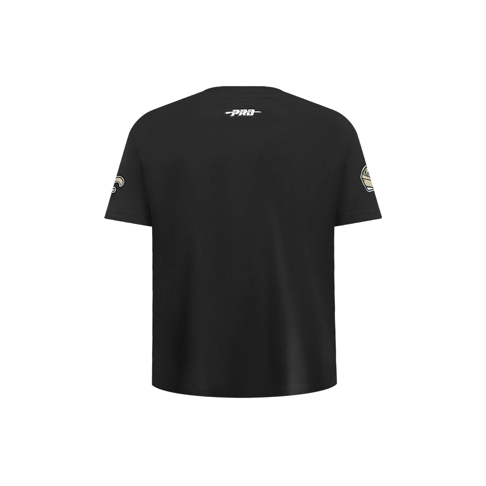 NFL NEW ORLEANS SAINTS CLASSIC LITTLE BOY'S SS TEE (BLACK) - Image 3