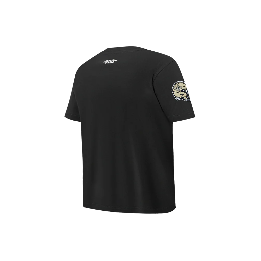 NFL NEW ORLEANS SAINTS CLASSIC LITTLE BOY'S SS TEE (BLACK) - Image 4