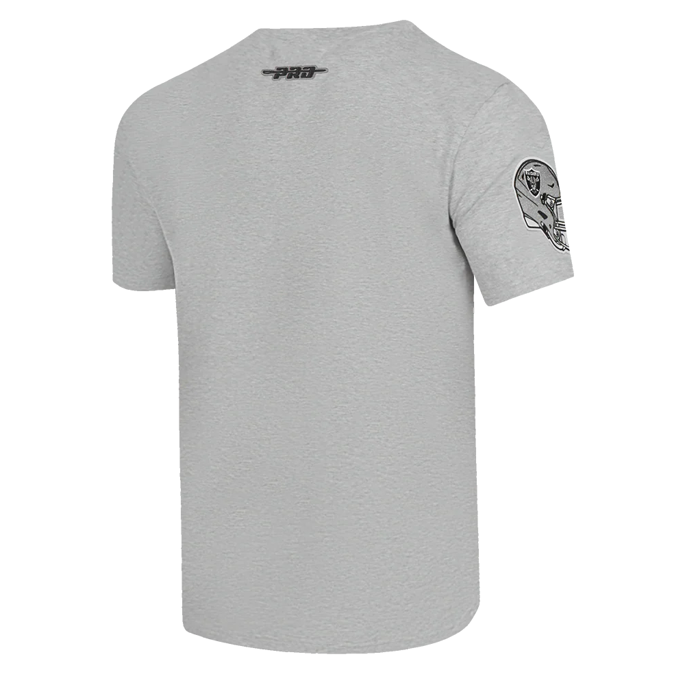 NFL LAS VEGAS RAIDERS OLD ENGLISH MEN'S TEE (HEATHER GREY) - Image 4