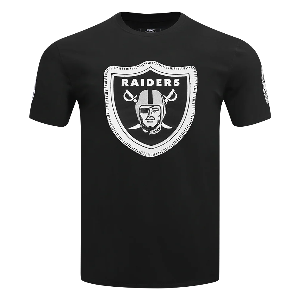 NFL LAS VEGAS RAIDERS DIY PICK STITCH MEN'S SINGLE JERSEY TEE (BLACK)