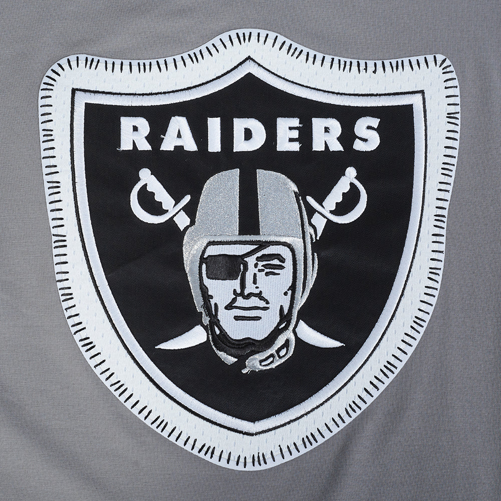 NFL LAS VEGAS RAIDERS DIY PICK STITCH MEN'S SINGLE JERSEY TEE (GRAY) - Image 5