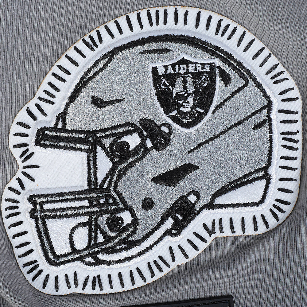 NFL LAS VEGAS RAIDERS DIY PICK STITCH MEN'S SINGLE JERSEY TEE (GRAY) - Image 7