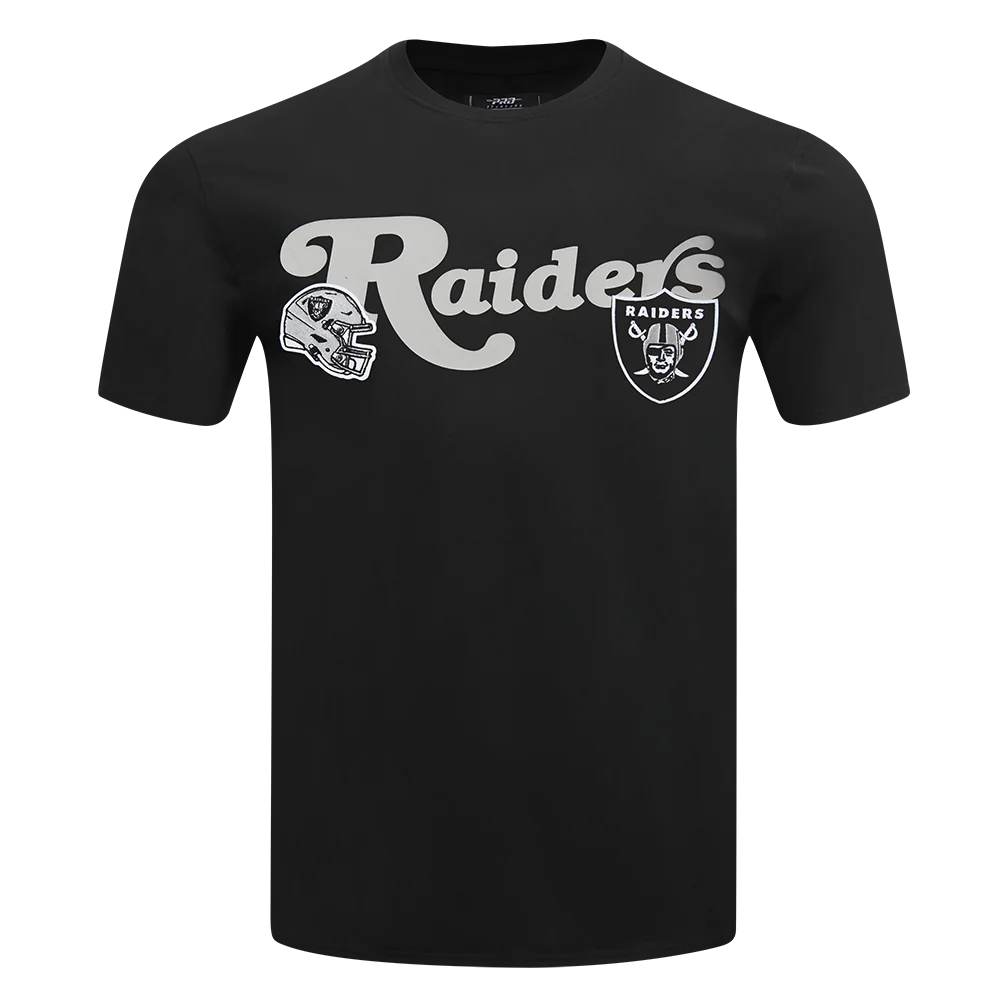 NFL LAS VEGAS RAIDERS SOUVENIR MEN'S SINGLE JERSEY TEE (BLACK)