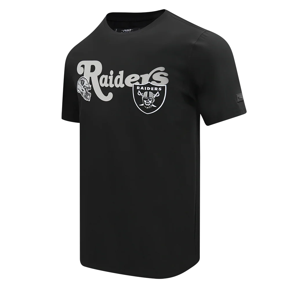 NFL LAS VEGAS RAIDERS SOUVENIR MEN'S SINGLE JERSEY TEE (BLACK) - Image 2
