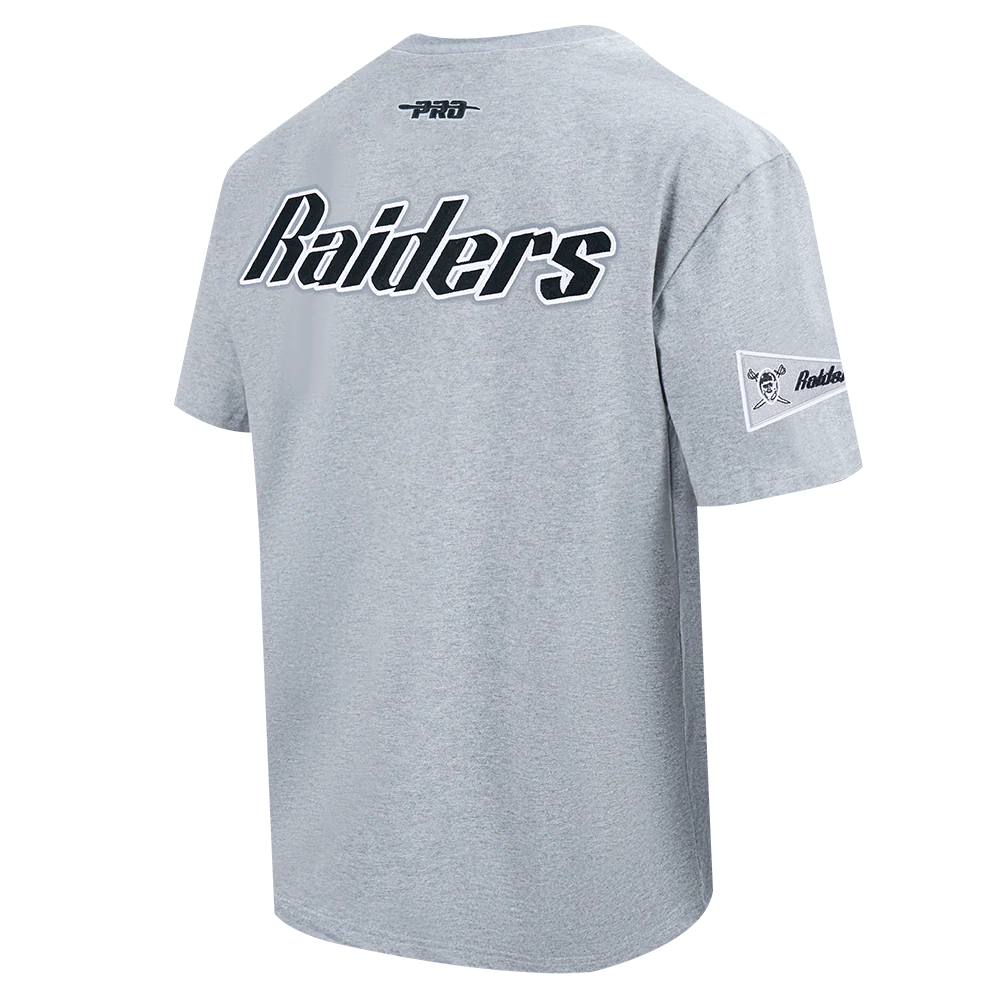 NFL LAS VEGAS RAIDERS BEST OF MEN'S CJ DROP SHOULDER TEE (DARK HEATHER GRAY) - Image 4