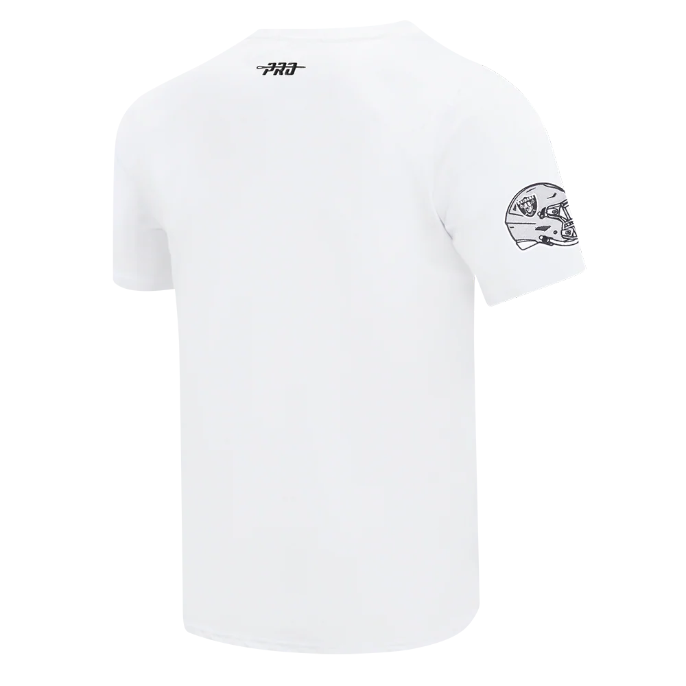 NFL LAS VEGAS RAIDERS TEAM BADGE MEN'S WM SJ TEE (WHITE) - Image 8