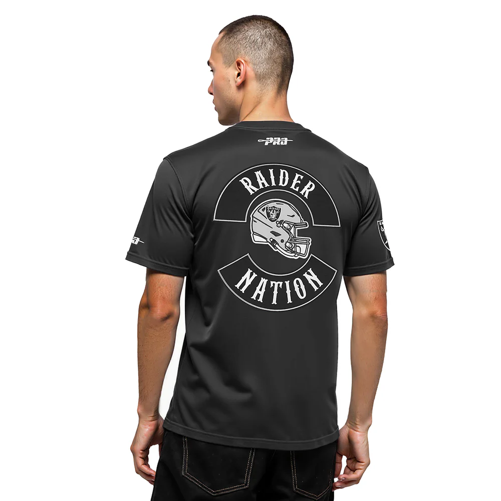 NFL LAS VEGAS RAIDERS BORN FOR SPORT MEN'S SJ TEE (BLACK) - Image 2