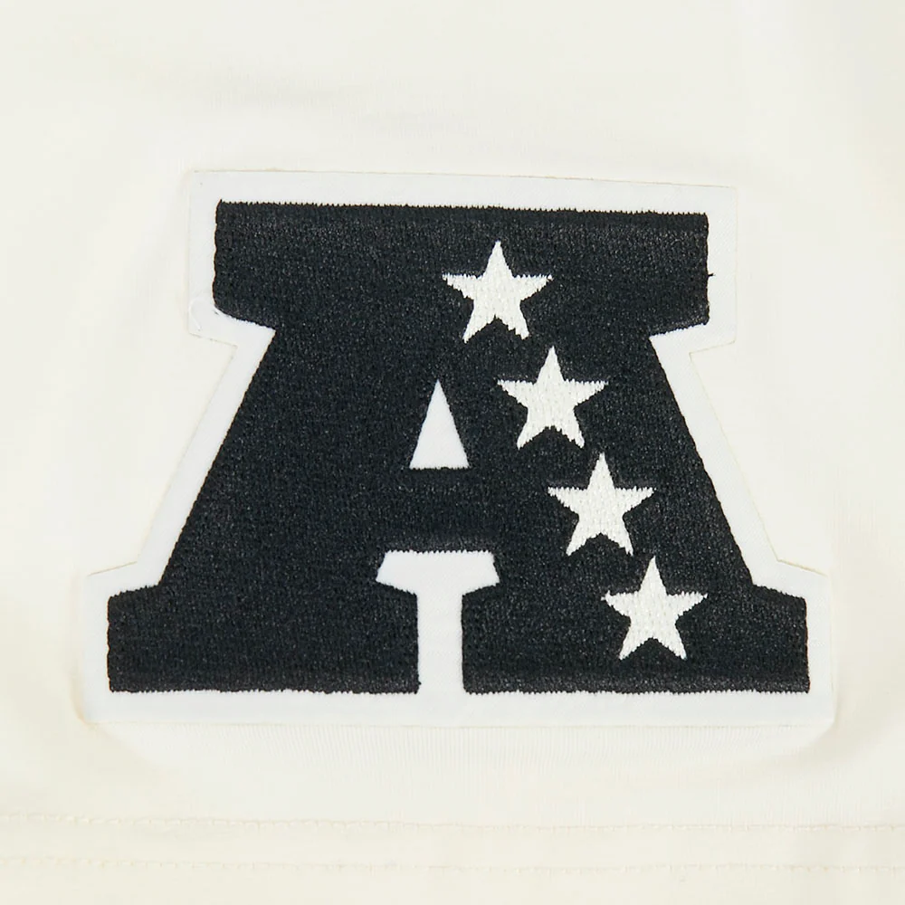 NFL LAS VEGAS RAIDERS MODERN ORIGINALS MEN'S RINGER TEE (EGGSHELL/ BLACK) - Image 7