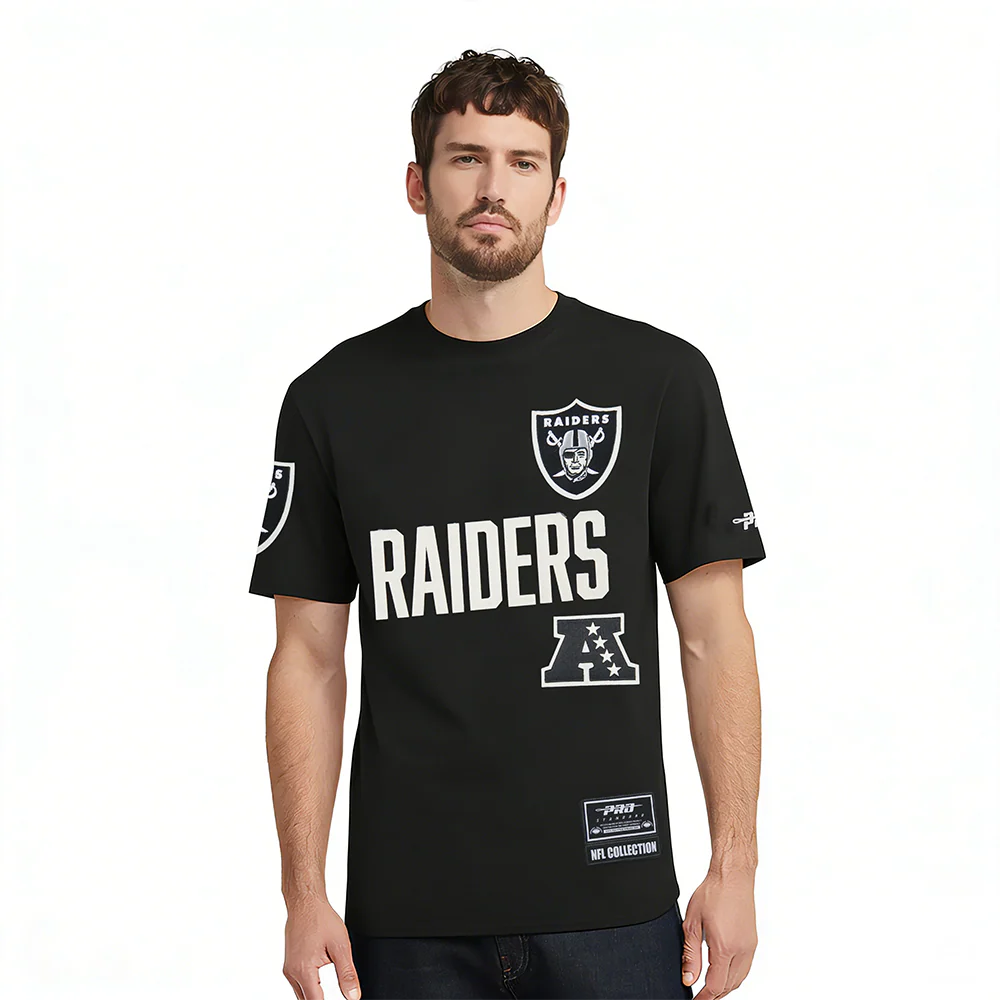 NFL LAS VEGAS RAIDERS MODERN ORIGINALS MEN'S SJ TEE (BLACK)
