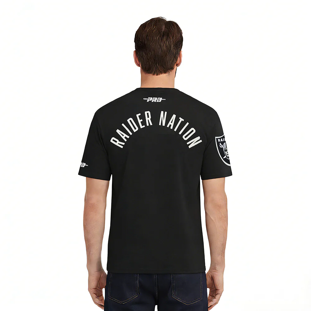 NFL LAS VEGAS RAIDERS MODERN ORIGINALS MEN'S SJ TEE (BLACK) - Image 2