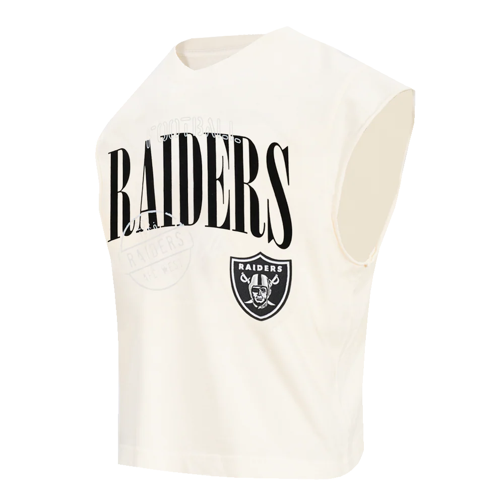 NFL LAS VEGAS RAIDERS  STAMPED MEN'S S/S TEE (EGGSHELL) - Image 4
