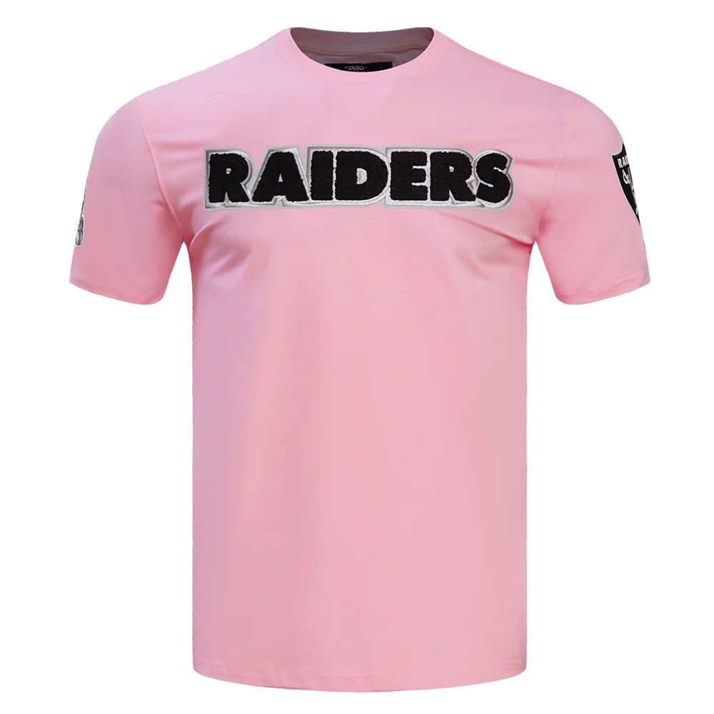 NFL LAS VEGAS RAIDERS LOGO PRO TEAM MEN'S TEE (PINK)