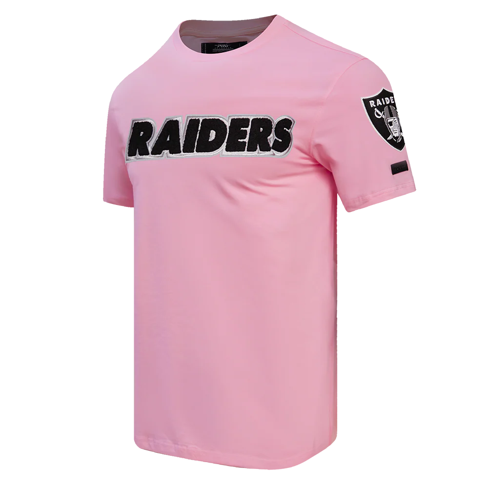 NFL LAS VEGAS RAIDERS LOGO PRO TEAM MEN'S TEE (PINK) - Image 2