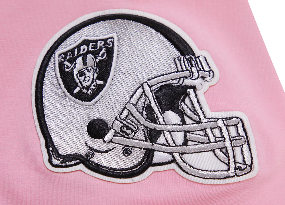 NFL LAS VEGAS RAIDERS LOGO PRO TEAM MEN'S TEE (PINK) - Image 6