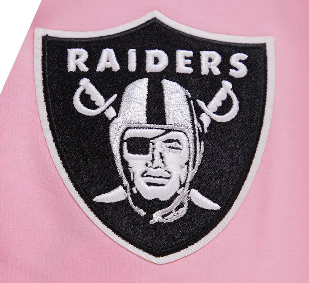NFL LAS VEGAS RAIDERS LOGO PRO TEAM MEN'S TEE (PINK) - Image 7