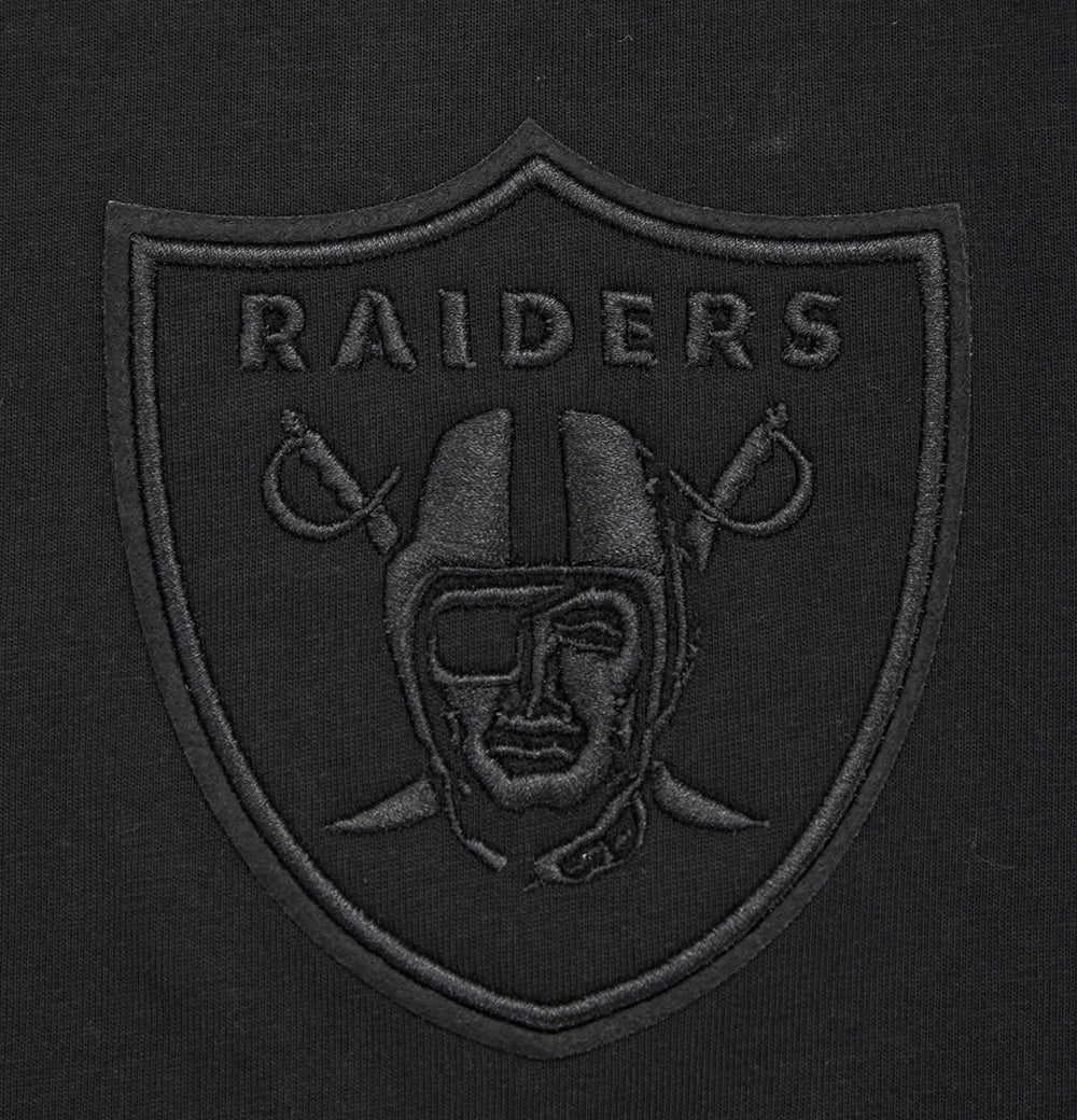 NFL LAS VEGAS RAIDERS NEUTRAL DROP SHOULDER MEN'S TEE (BLACK) - Image 6