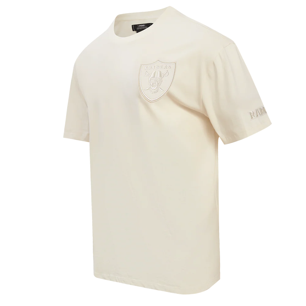NFL LAS VEGAS RAIDERS NEUTRAL DROP SHOULDER MEN'S TEE (EGGSHELL) - Image 12